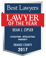 Lawyer of the Year Badge - 2017 - Litigation - Intellectual Property