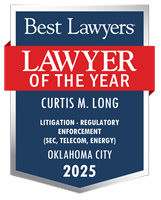 Lawyer of the Year Badge - 2025 - Litigation - Regulatory Enforcement (SEC, Telecom, Energy)