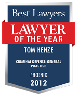 Lawyer of the Year Badge - 2012 - Criminal Defense: General Practice