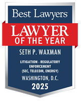 Lawyer of the Year Badge - 2025 - Litigation - Regulatory Enforcement (SEC, Telecom, Energy)