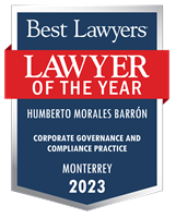 Lawyer of the Year Badge - 2023 - Corporate Governance and Compliance Practice