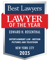 Lawyer of the Year Badge - 2025 - Entertainment Law - Motion Pictures and Television