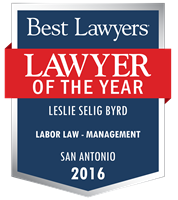 Lawyer of the Year Badge - 2016 - Labor Law - Management