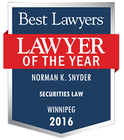 Lawyer of the Year Badge - 2016 - Securities Law
