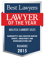 Lawyer of the Year Badge - 2015 - Bankruptcy and Creditor Debtor Rights / Insolvency and Reorganization Law