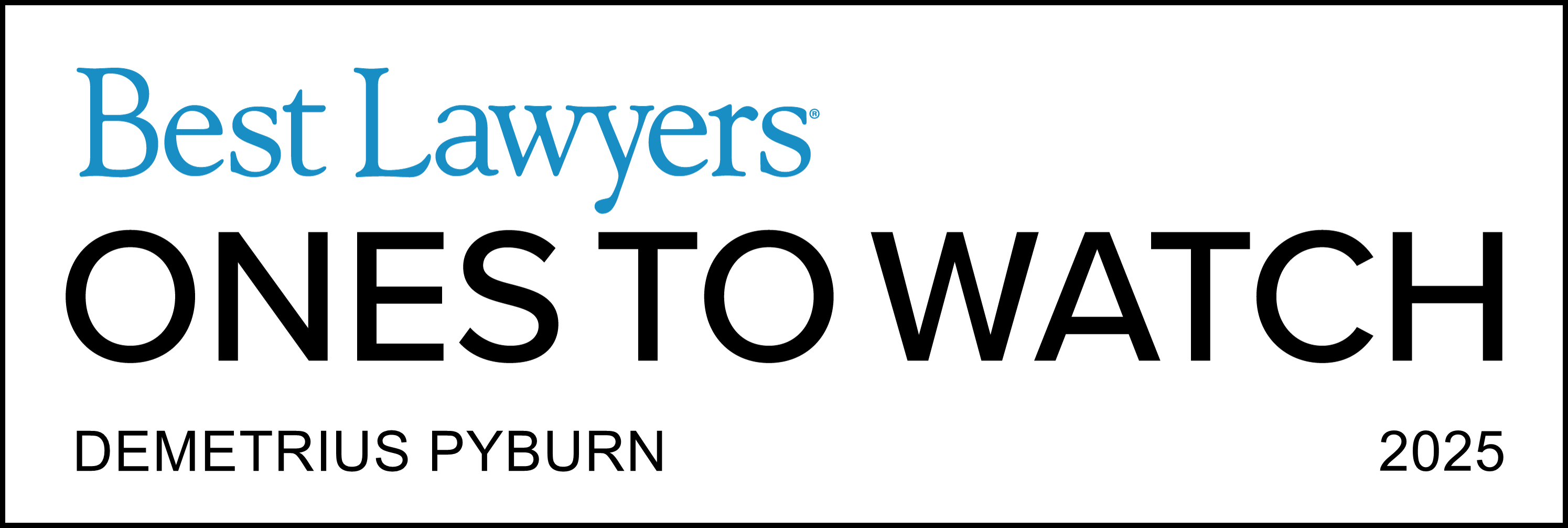 Ones To Watch - Lawyer Logo