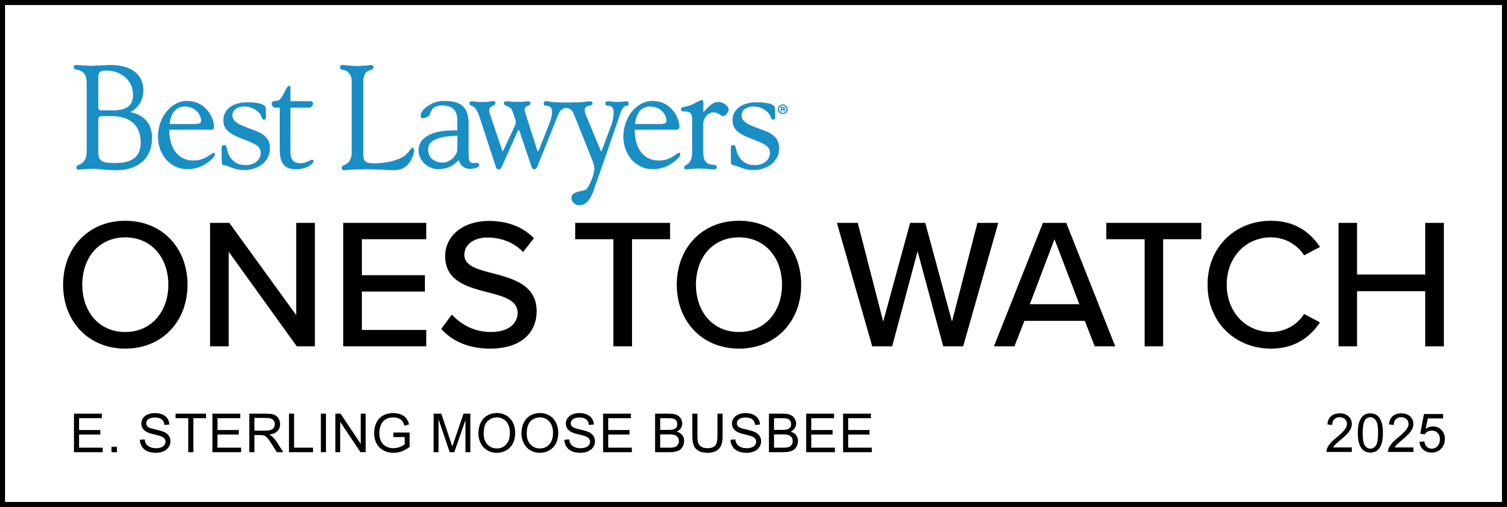 Ones To Watch - Lawyer Logo